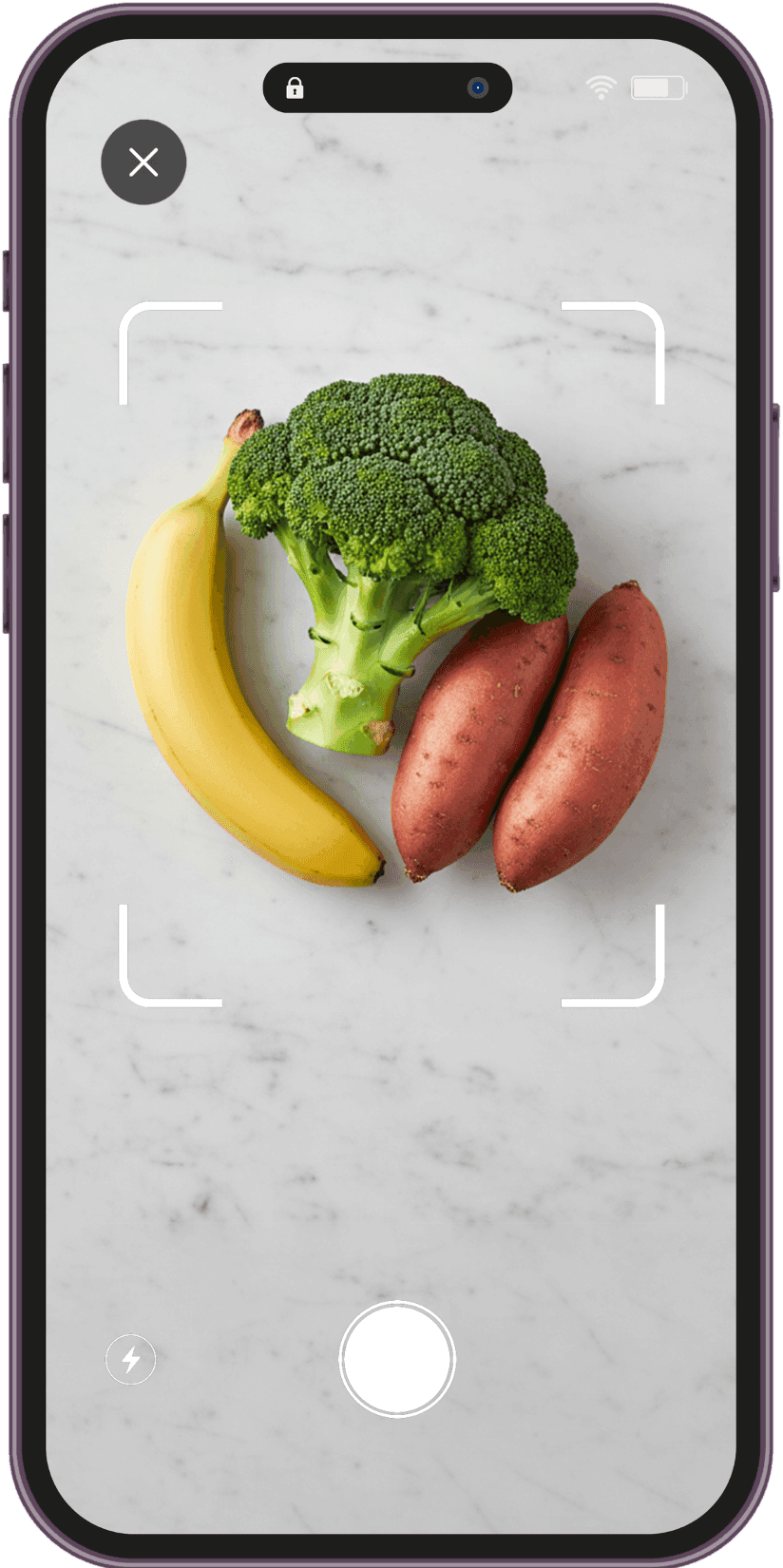 Kitchen scan - ingredients on marble